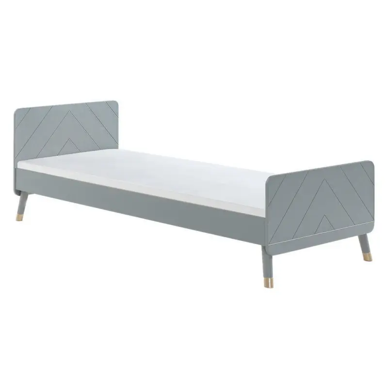 Bett 90/200 cm in Grau