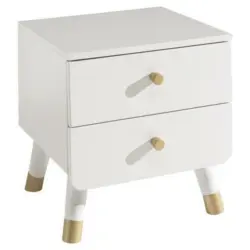 Kindernachtk&auml;stchen in Wei&szlig;