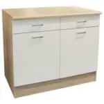 XXXLutz Lauterach - Ihr Möbelhaus bei Bregenz Küchenunterschrank 100/90/60 cm in Weiß, Eichefarben