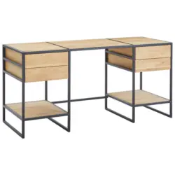 Schreibtisch 155/60/75,5 cm in Eichefarben