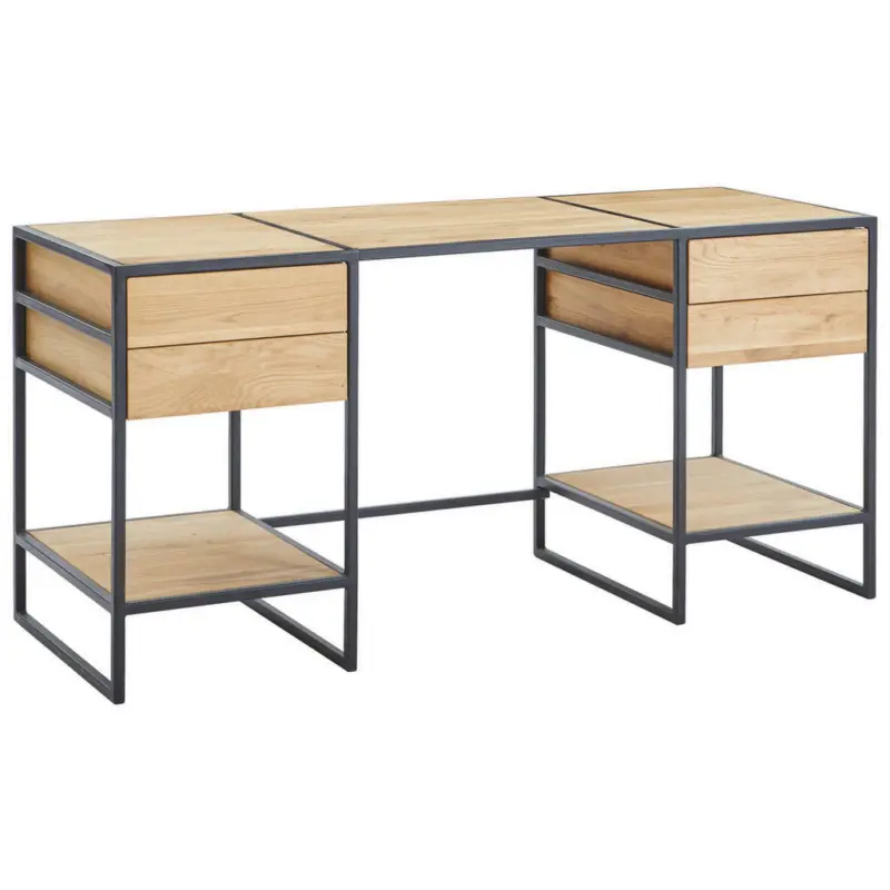 Schreibtisch 155/60/75,5 cm in Eichefarben