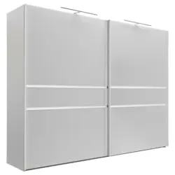 Schwebetürenschrank in Grau