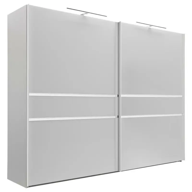 Schwebetürenschrank in Grau