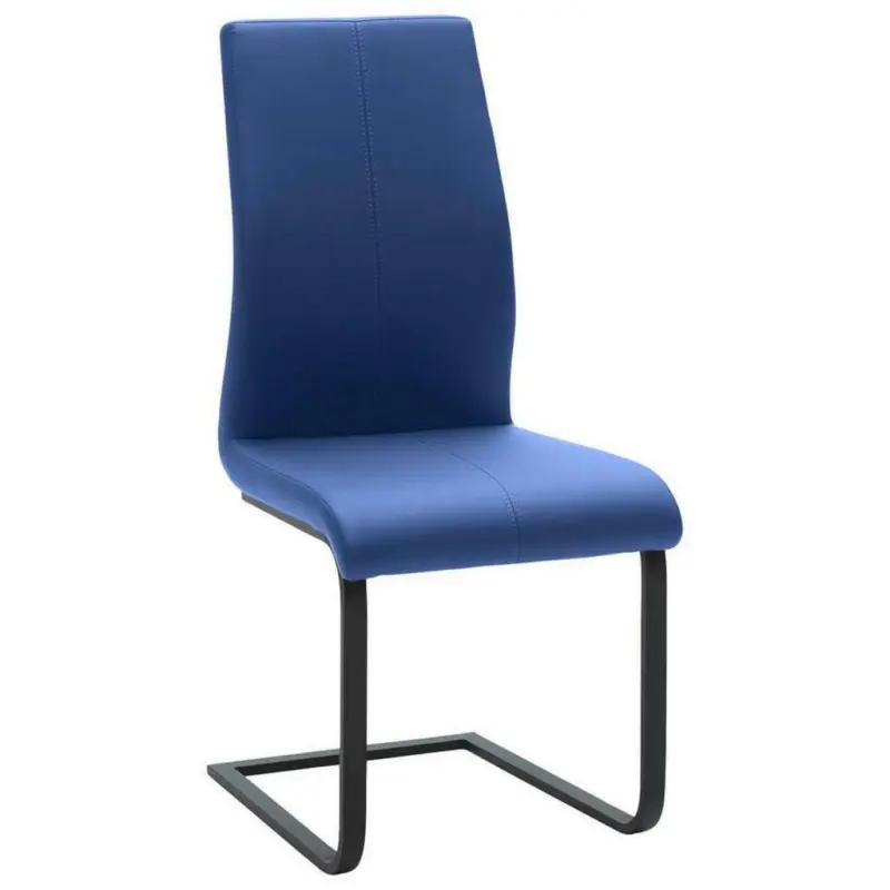 Schwingstuhl in Stahl Lederlook