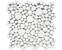 Keramikmosaik XKM 110N 27,5x27,5 cm weiß matt