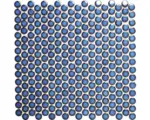 Hornbach Keramikmosaik Knopf 451N 32,0x30,5 cm blau
