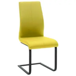 Schwingstuhl in Stahl Lederlook