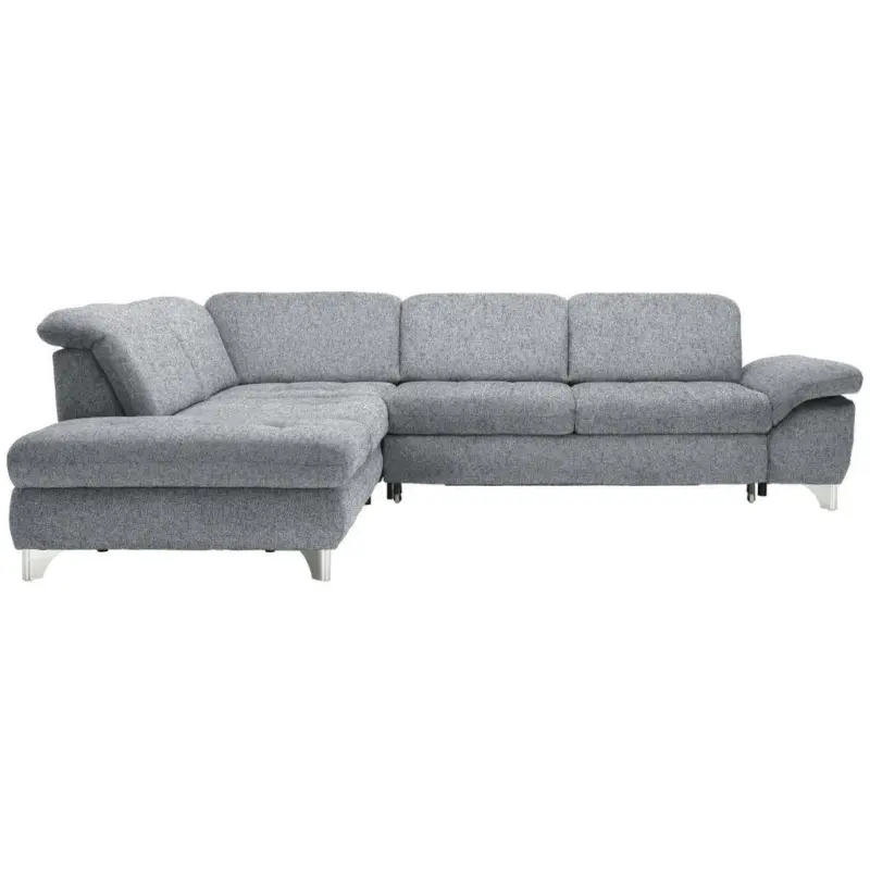 Ecksofa in Webstoff Grau
