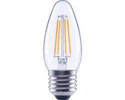 FLAIR LED Kerzenlampe dimmbar C35 E27/4W(40W) 470 lm 2700 K warmweiß klar