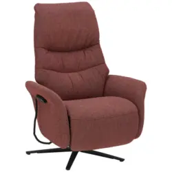 Relaxsessel in Textil Beere