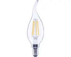 FLAIR LED Kerzenlampe dimmbar CL35 E14/2,2W(25W) 250 lm 2700 K warmweiß klar Windstoß Kerzenlampe