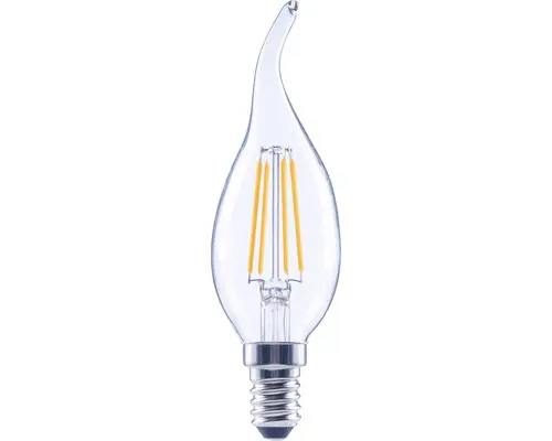 FLAIR LED Kerzenlampe dimmbar CL35 E14/2,2W(25W) 250 lm 2700 K warmweiß klar Windstoß Kerzenlampe