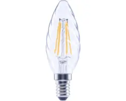 FLAIR LED Kerzenlampe gedreht dimmbar CT35 E14/4W(40W) 470 lm 2700 K warmweiß klar