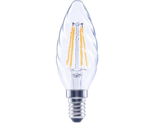 FLAIR LED Kerzenlampe gedreht dimmbar CT35 E14/4W(40W) 470 lm 2700 K warmweiß klar