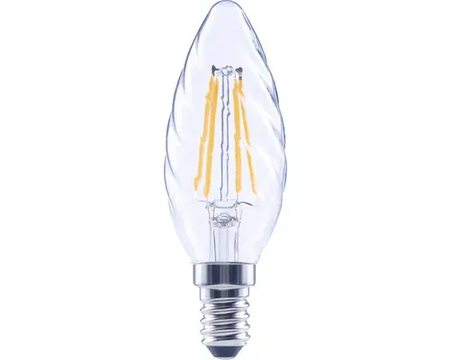 FLAIR LED Kerzenlampe gedreht dimmbar CT35 E14/4W(40W) 470 lm 2700 K warmweiß klar