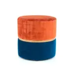 XXXLutz Lauterach - Ihr Möbelhaus bei Bregenz Hocker in Metall, Kunststoff, Textil Braun, Goldfarben, Dunkelblau, Terracotta
