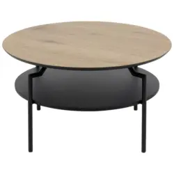 Couchtisch in Metall, Holzwerkstoff 80/80/45 cm