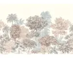 Hornbach Fototapete Vlies INX8-024 Ink Painted Trees 8-tlg. 400 x 280 cm