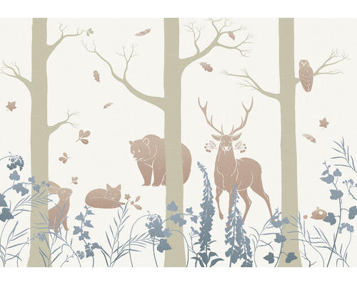 Fototapete Vlies INX8-065 Ink Forest Animals 8-tlg. 400 x 280 cm