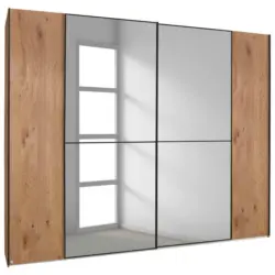 Schwebetürenschrank in Eichefarben