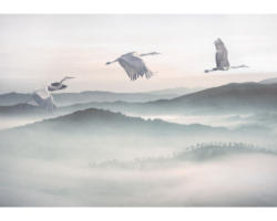 Fototapete Vlies INX8-083 Ink Mystic Cranes 8-tlg. 400 x 280 cm