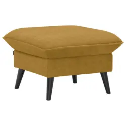 Hocker in Textil Gelb