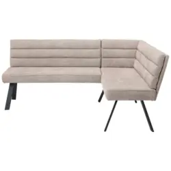 Eckbank 195/155 cm in Braun, Schwarz