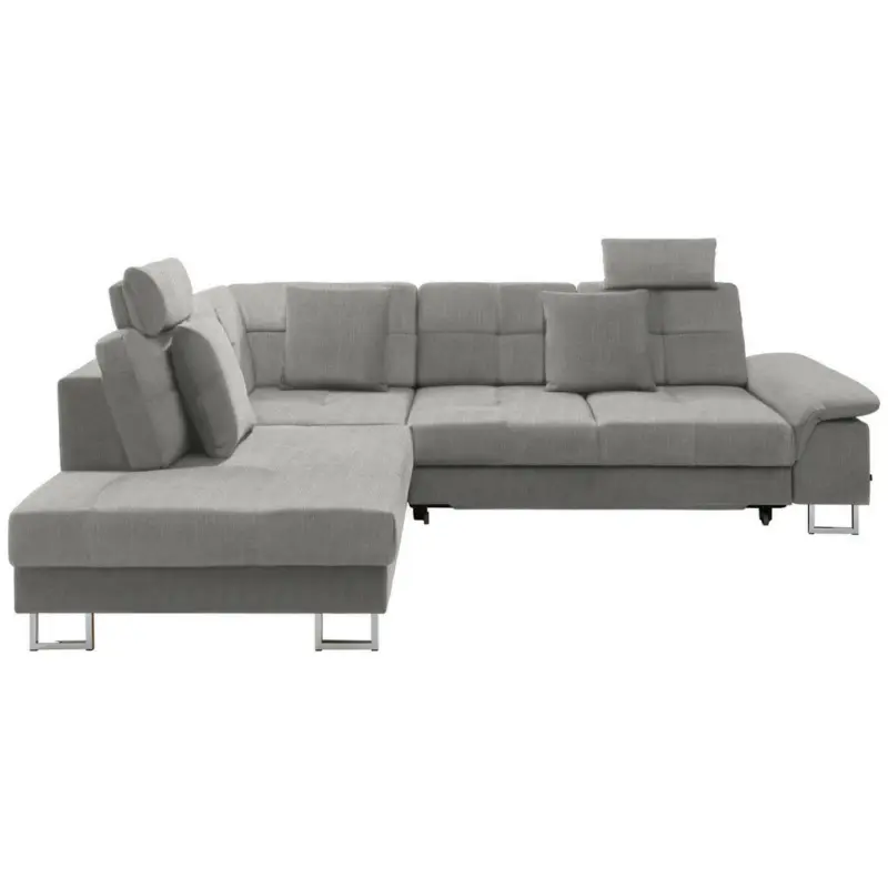 Ecksofa in Flachgewebe Beige