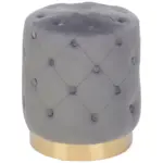 XXXLutz Lauterach - Ihr Möbelhaus bei Bregenz Hocker in Holz, Metall, Textil Grau, Goldfarben