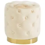 XXXLutz Lauterach - Ihr M&ouml;belhaus bei Bregenz Hocker in Holz, Metall, Textil Goldfarben, Beige