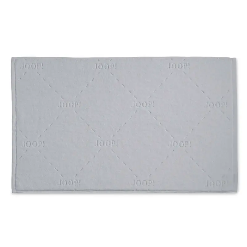 Badteppich 55/85 cm Silberfarben, Hellgrau