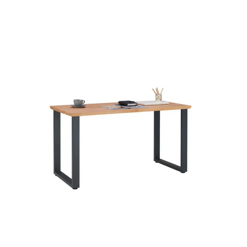 Schreibtisch 140/65/75 cm in Buchefarben