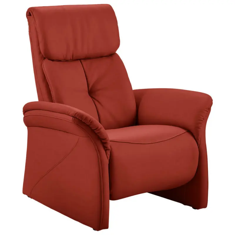 Sessel in Echtleder Hellrot