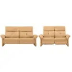 XXXLutz Lauterach - Ihr M&ouml;belhaus bei Bregenz Sitzgarnitur in Echtleder Hellbraun