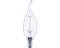FLAIR LED Kerzenlampe dimmbar CL35 E14/2,2W(25W) 250 lm 4000 K neutralweiß klar Windstoß Kerzenlampe