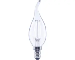 FLAIR LED Kerzenlampe dimmbar CL35 E14/4W(40W) 470 lm 4000 K neutralweiß klar Windstoß Kerzenlampe