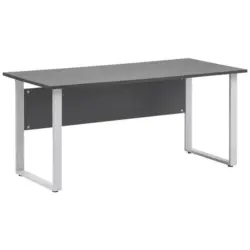 Schreibtisch 160/75/73,2 cm in Anthrazit, Alufarben