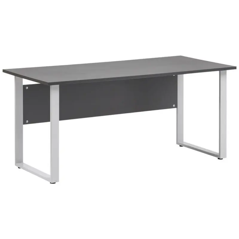 Schreibtisch 160/75/73,2 cm in Anthrazit, Alufarben