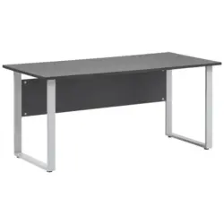 Schreibtisch 160/65/73,2 cm in Anthrazit, Alufarben