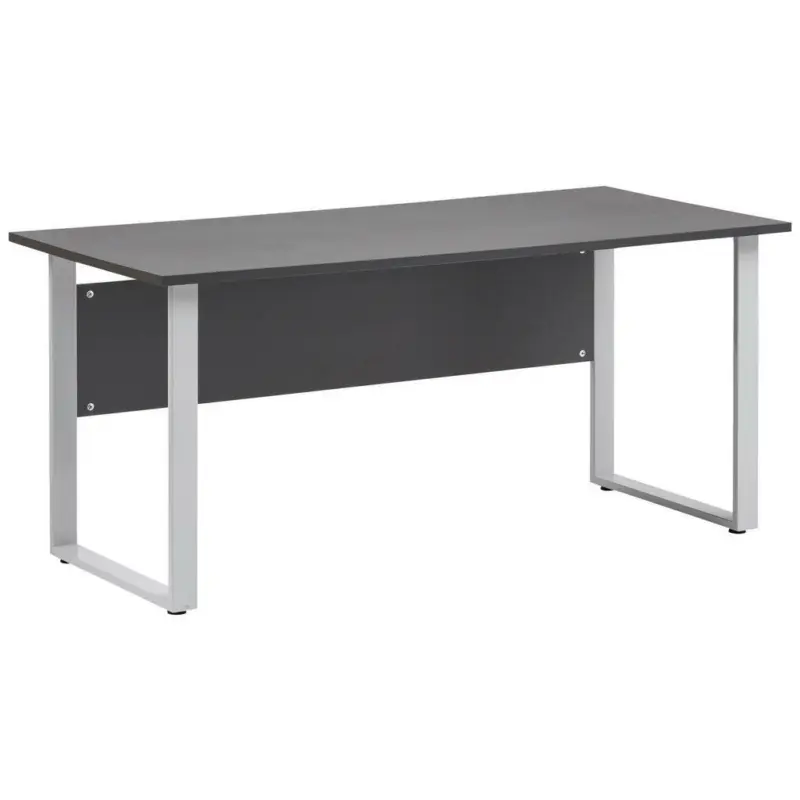 Schreibtisch 160/65/73,2 cm in Anthrazit, Alufarben