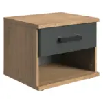 XXXLutz Lauterach - Ihr M&ouml;belhaus bei Bregenz Nachtk&auml;stchen in Graphitfarben, Eichefarben