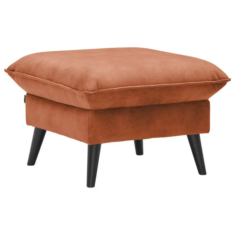Hocker in Textil Rostfarben