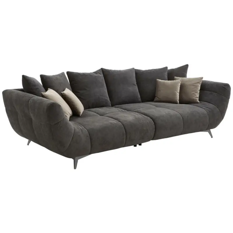 Bigsofa in Webstoff Schwarz