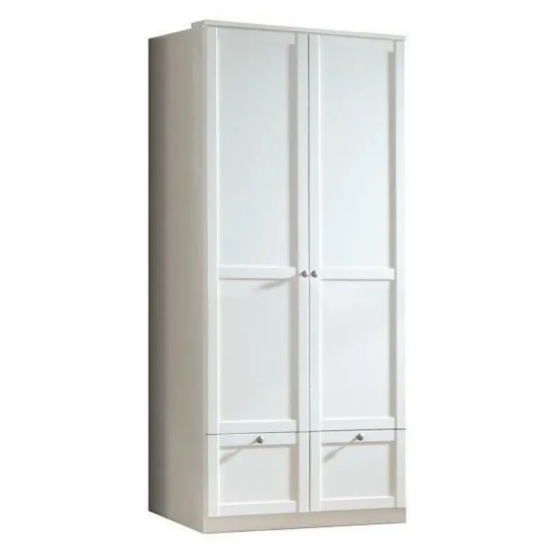 Drehtürenschrank in Weiß