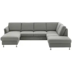 Wohnlandschaft in Flachgewebe Grau