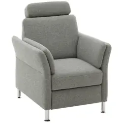Sessel in Flachgewebe Grau