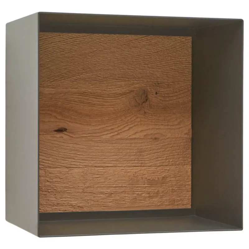 Regalelement 35/35/24 cm Eichefarben, Titanfarben