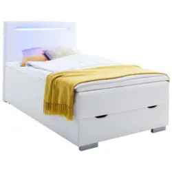 Boxspringbett 140/200 cm in Weiß