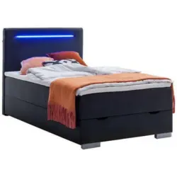 Boxspringbett 140/200 cm in Schwarz