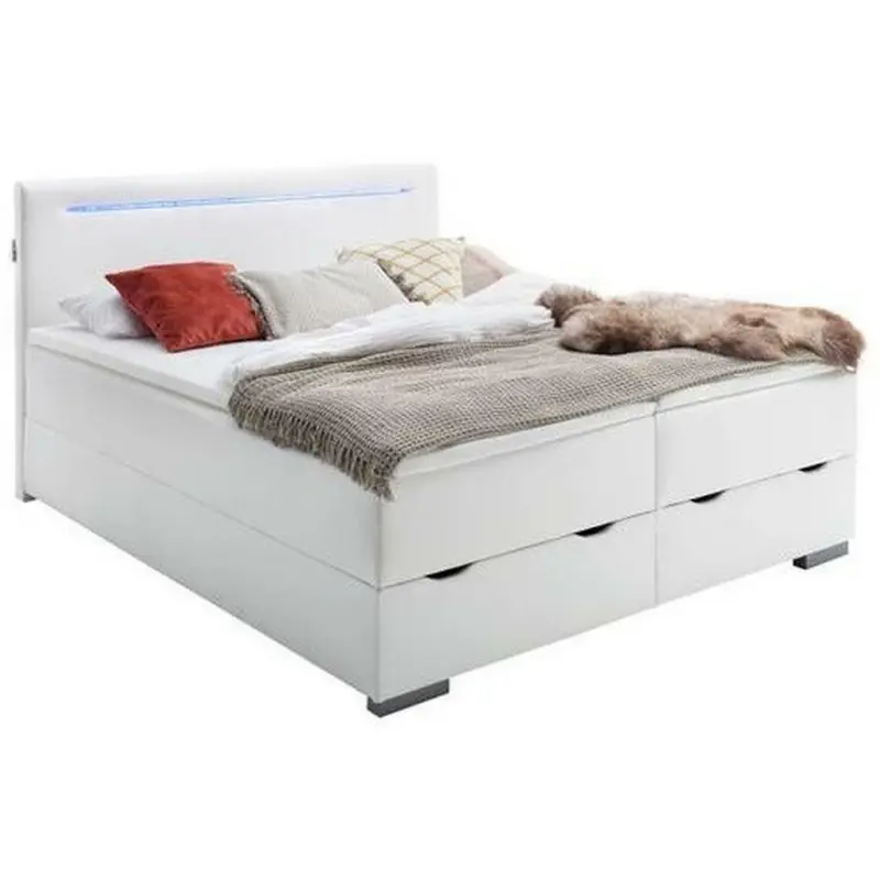 Boxspringbett 180/200 cm in Weiß